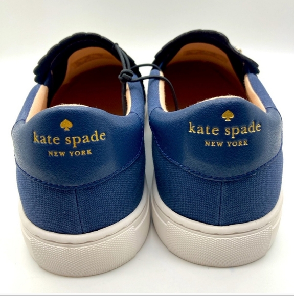 Kate Spade Scallop Aleta Leather Navy - Picture 5 of 7